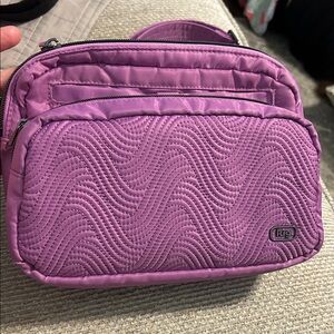 Lug Double Back Quilted Bag in Vibrant Purple